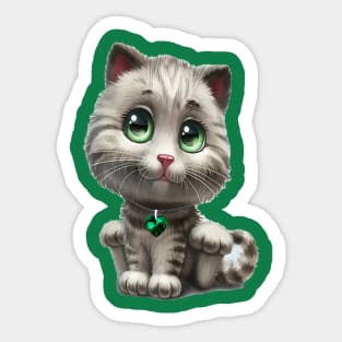 Cut cat Sticker